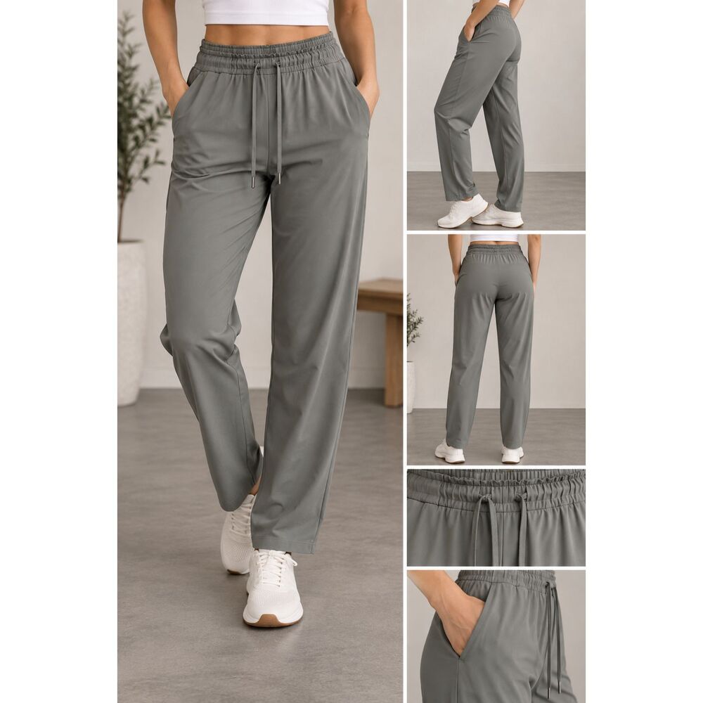 Lululemon Women's Lightweight Drawstring Jogger Pants- Gray Green